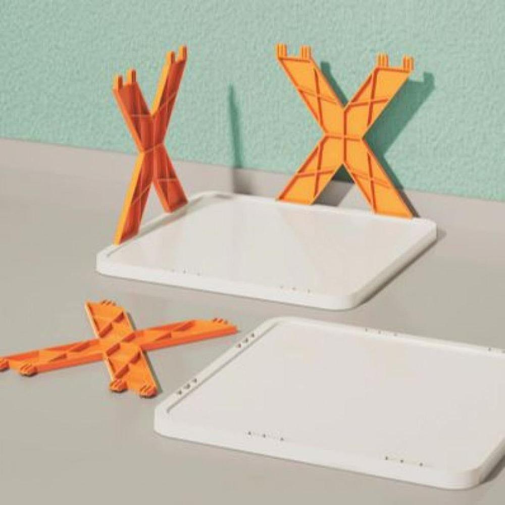 Shoe Rack, 1-3 cm due to manual. Orange And white