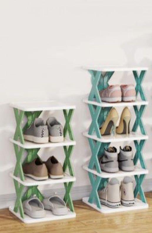 Shoe Rack, 1-3 cm due to manual. Orange And white
