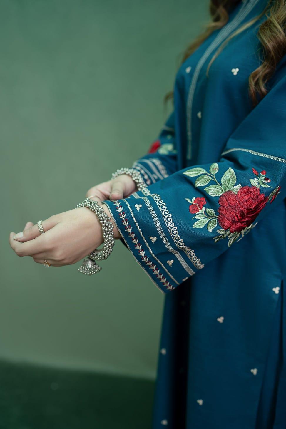 *Product Name*: 3 Pcs Women's Unstitched Embroidered Suit