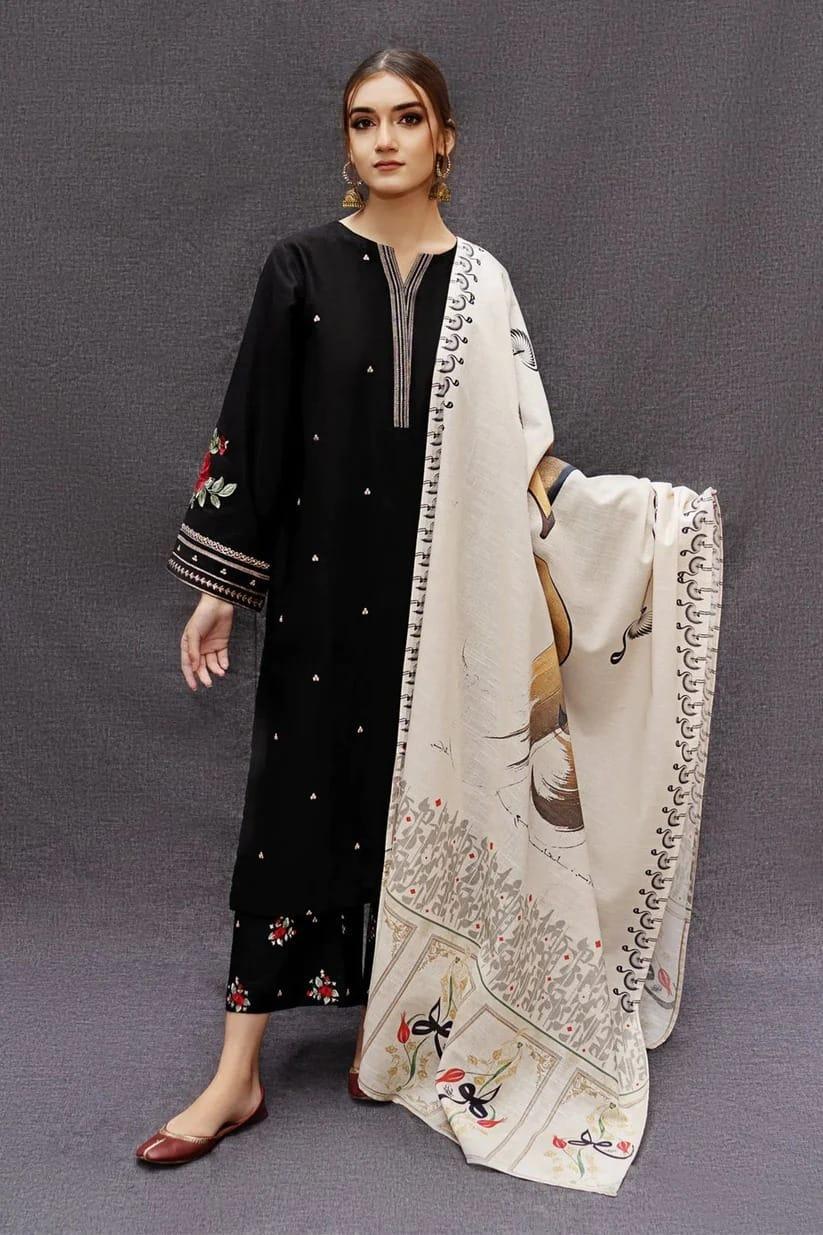 *Product Name*: 3 Pcs Women's Unstitched Viscose Printed Suit